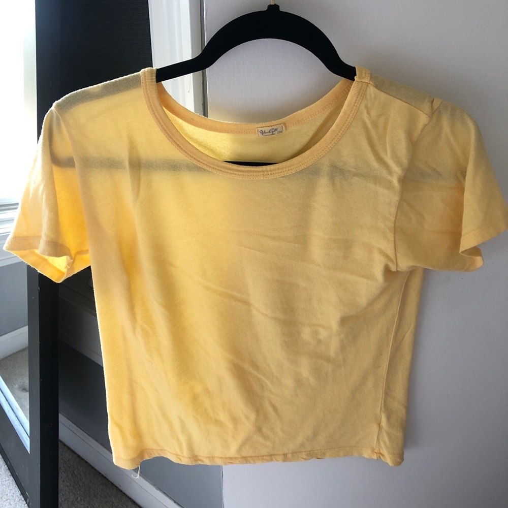 Yellow Crop Top